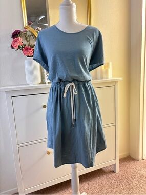 Le Marais 100% Pima Cotton Drawstring Dress XL